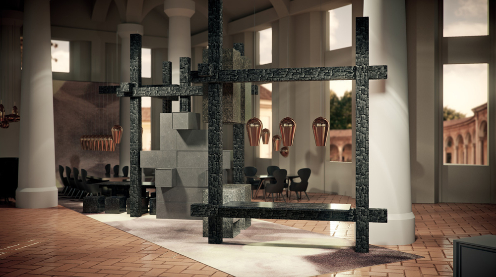 Pendant design lamp  FADE by Tom Dixon (Silver)