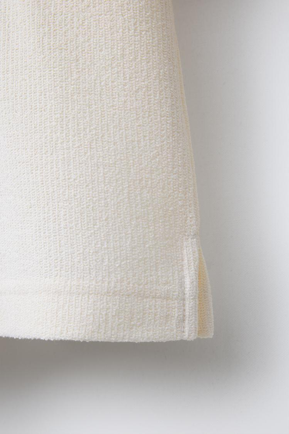 ZARA РУБАШКА В СТИЛЕ РУСТИК, ЭКРЮ