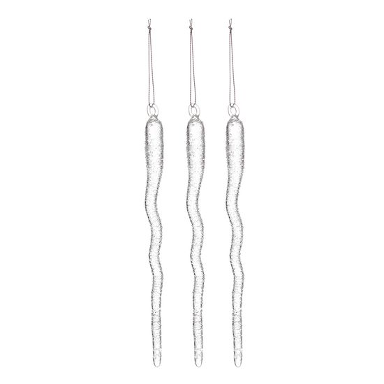 Набор ёлочных украшений melting icicles из коллекции new year essential, 3 шт.