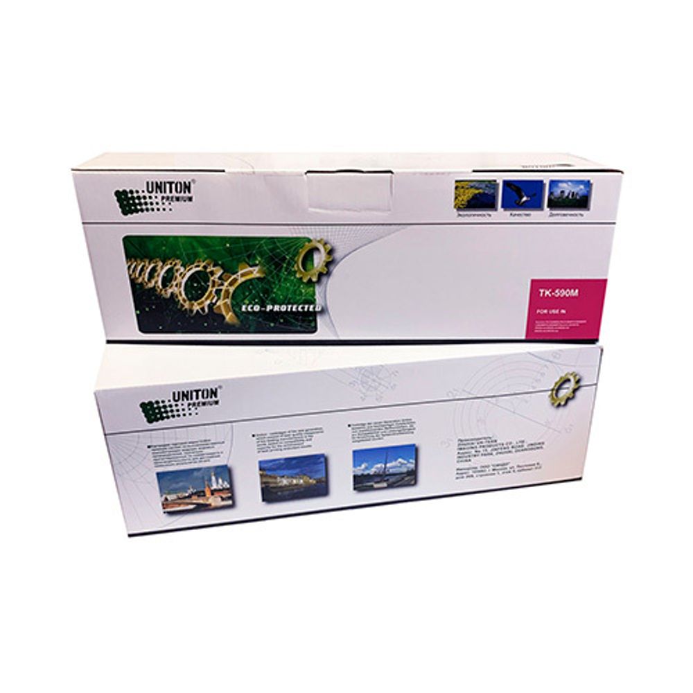 Тонер-картридж UNITON, аналог KYOCERA TK-590M для FS-C5250/2026/2526/2626 пурпурный (5K)
