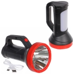 Фонарь ручной 4 режима 1LED+COB, аккумуляторная батарея 1200mAh USB X503