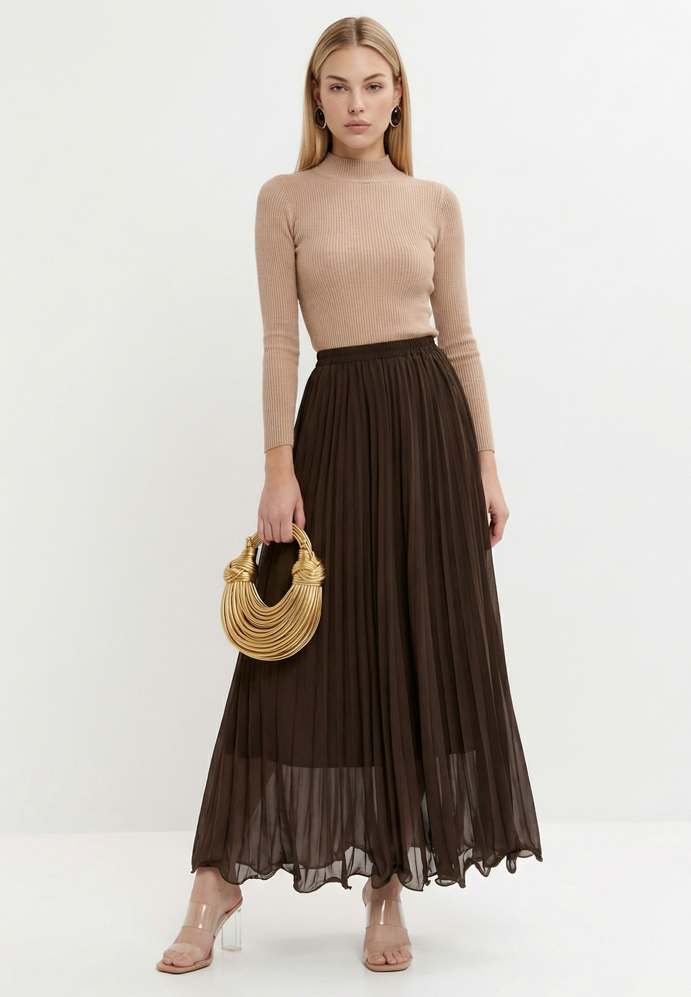 Водолазка в рубчик