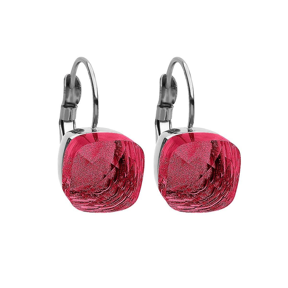 Серьги Qudo Firenze fuchsia 304177 R/S