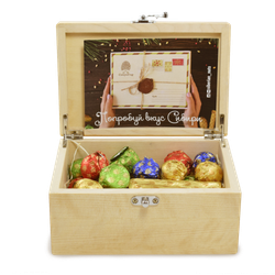 Подарочная шкатулка с гравировкой Медведь_1