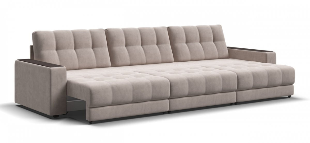 Диван Босс Гранд Велюр Монолит латте