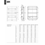 IEK TEKFOR Корпус пласт. ЩРВ-П-24 IP41 черн. прозр. дверь