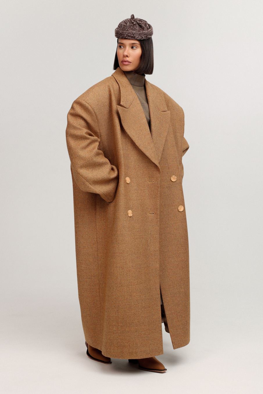 Пальто-пиджак макси