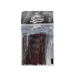 Невидимки Ставвер Карбон коричнев волнистые 60мм 24шт/уп