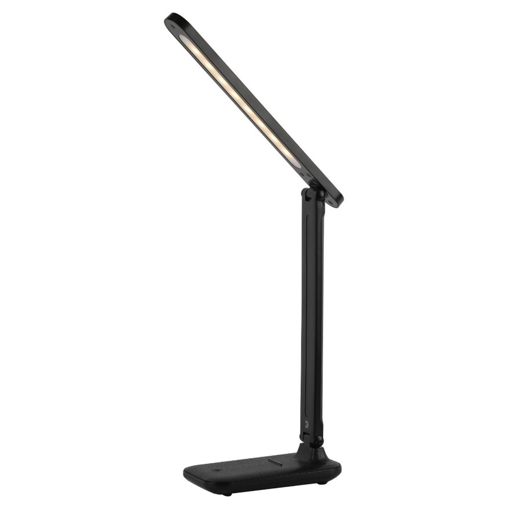 Светильник настольный аккамуляторный, складной, LED, 5 Вт, с USB, черный, Эра, ЭРА NLED-495-5W-BK, Б