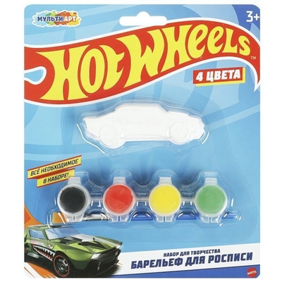 Барельеф "Хот Вилс" 1шт. в наборе BA-HOTWHEELS2 (Мультиарт)