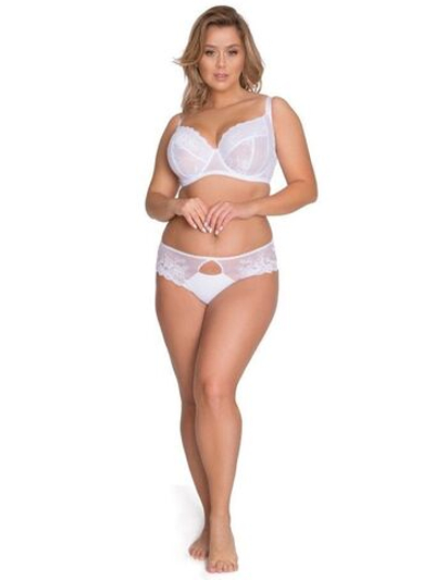 Женские трусики-слипы с треугольным вырезом (Размер: XXXL) (Цвет: белый)