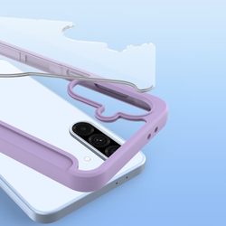 Чехол книжка фиолетового цвета для смартфона Samsung Galaxy A36 5G и A56 5G, серия Skin X Pro Series Case