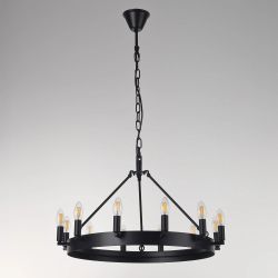Citilux Смитсон CL470112 Люстра замковая подвесная Чёрная