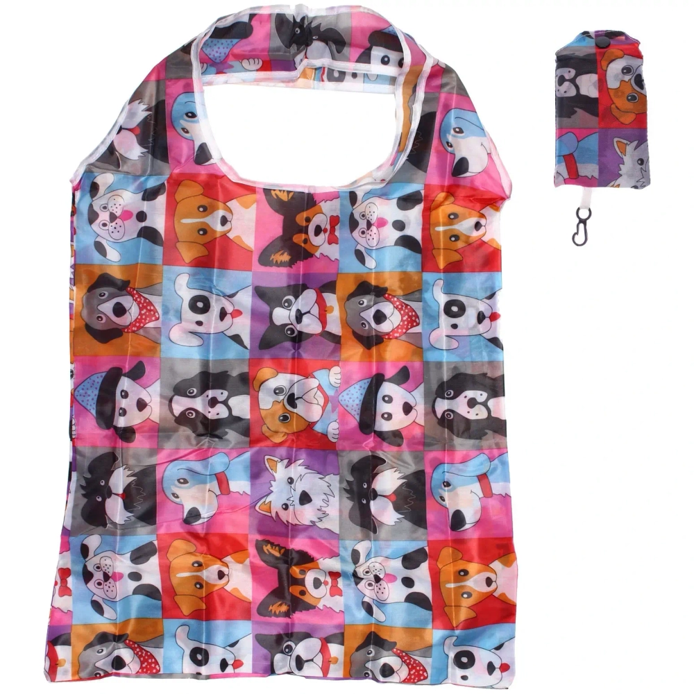 Сумка - шоппер с карабином «ИДЕЯДОМА», принт собачки, 60*38см/нагрузка до 10кг (инд. пакет истикер)