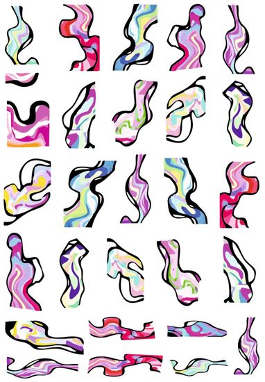 Слайдер-дизайн Crazy Shine Nails mini: Разводы 2