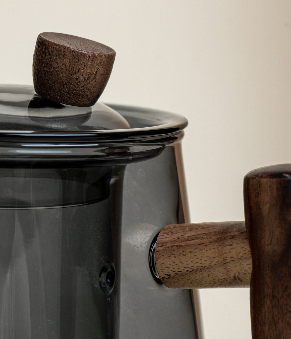 Чайник из огнеупорного стекла 750 мл