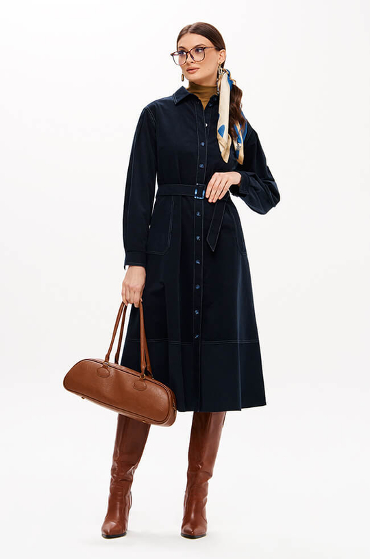 51697 Платье женское (темно-синий)