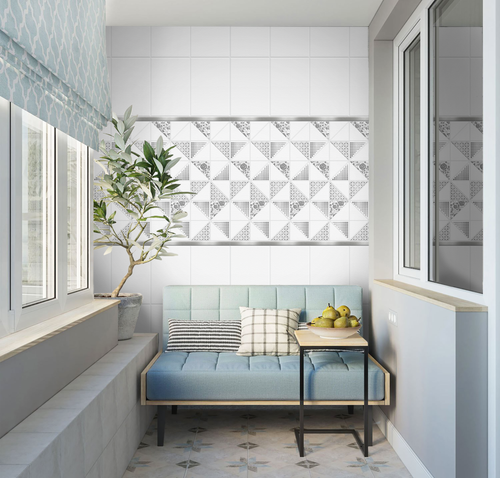 Панель ПВХ фотопечать с глиттером Виола хром 2700х250мм