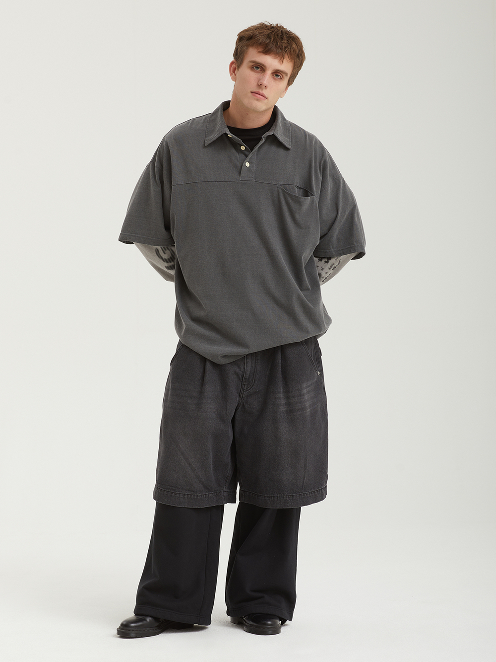 Мужские Брюки Denim Layered Sweat