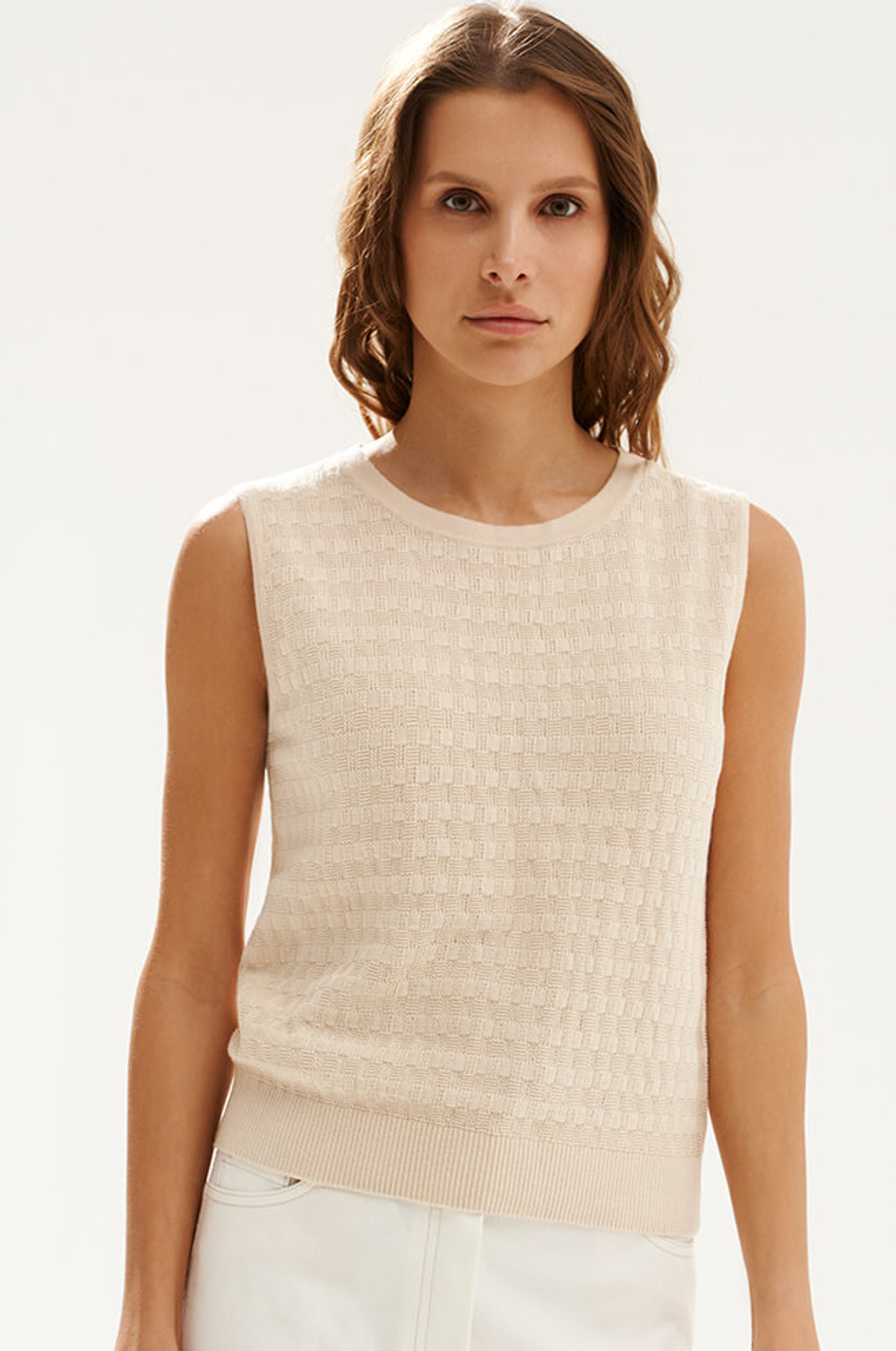 23534 Джемпер женский (сливочный)