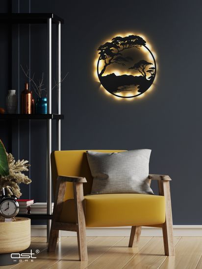 Панно с подсветкой "Бонсай"