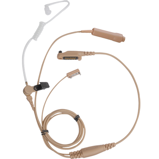 Hytera EAN21-P Гарнитура, 3-проводная, тангента/микрофон/наушник (прозрачная акустическая трубка), цвет бежевый