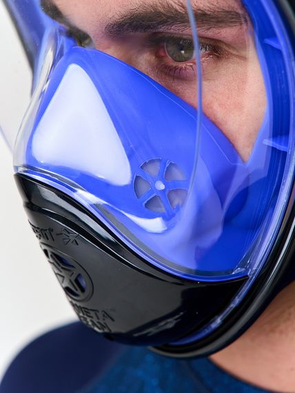 Маска полнолицевая Sargan Планета океан 2.0 черный/синий