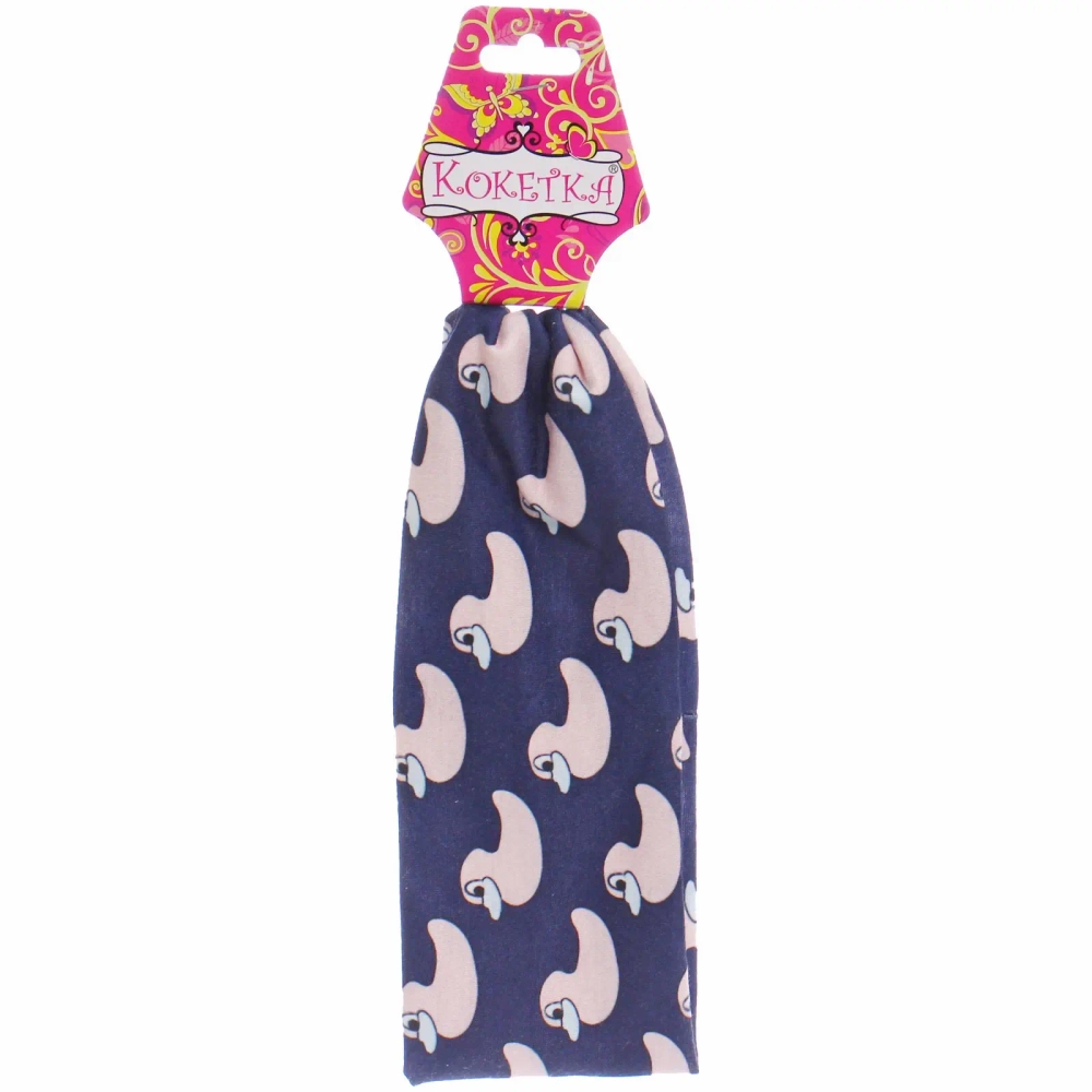 Повязка на голову детская «РОЗОВОЕ ОБЛОКО», уточки, микс 4 цвета, 6,5*20см (подвес Кокетка)