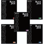 Тетрадь 96л. А5 клетка Brauberg «БЛЭК ДЖЭК» выборочный лак обложка картон АССОРТИ (7)