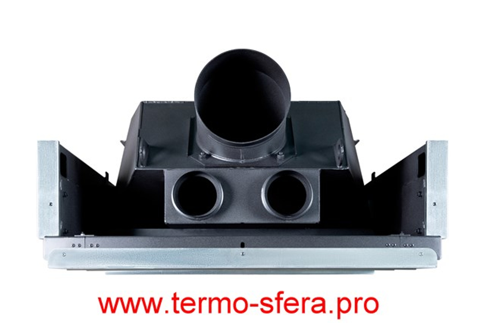 Каминная топка Экокамин ВЕГА 1000 MPB подовое горение принтинг черный шамот