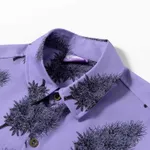 Рубашка YMKASHIX California Flower Фиолетовая