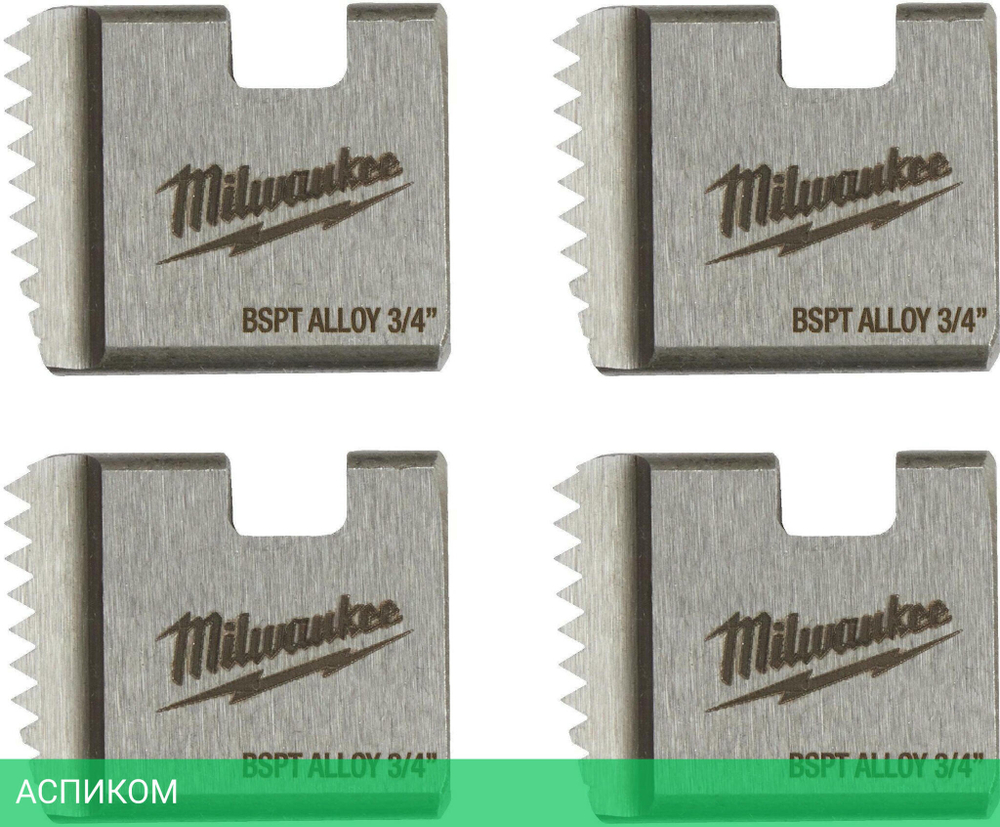 Плашка для резьбонарезного инструмента Milwaukee FPTD 3/4" BSPT Alloy (4932480228)