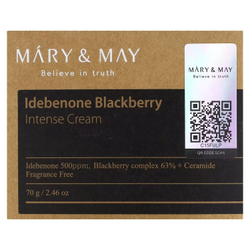 Крем для лица с идебеноном и ежевичным комплексом Mary&May Idebenone Blackberry Intense Cream