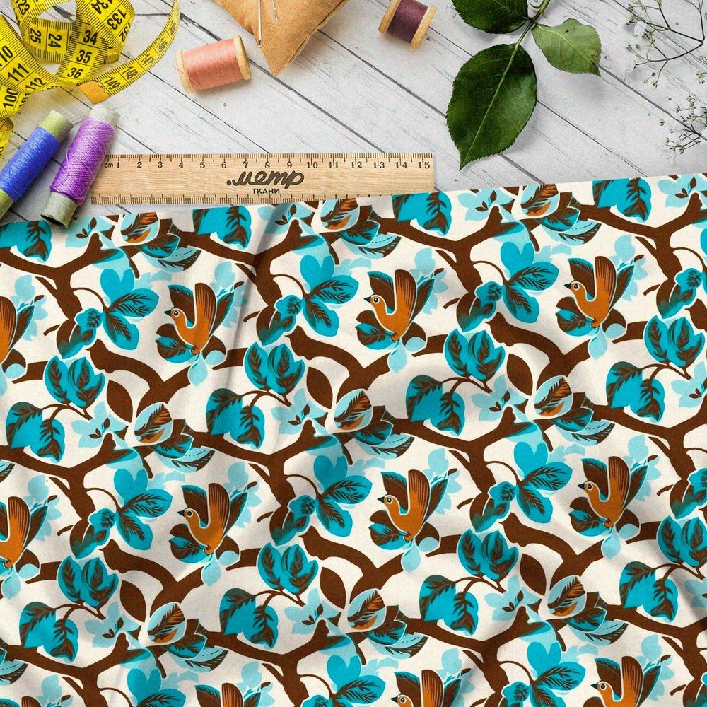 Ткань премиум дюспо романтический этюд