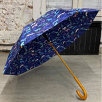 Зонт "Силуэты в синей палитре"