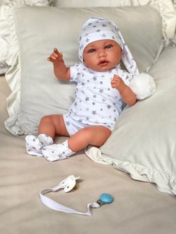 Кукла Реборн Marina and Pau 45cм Luka мягконабивная (M3062)