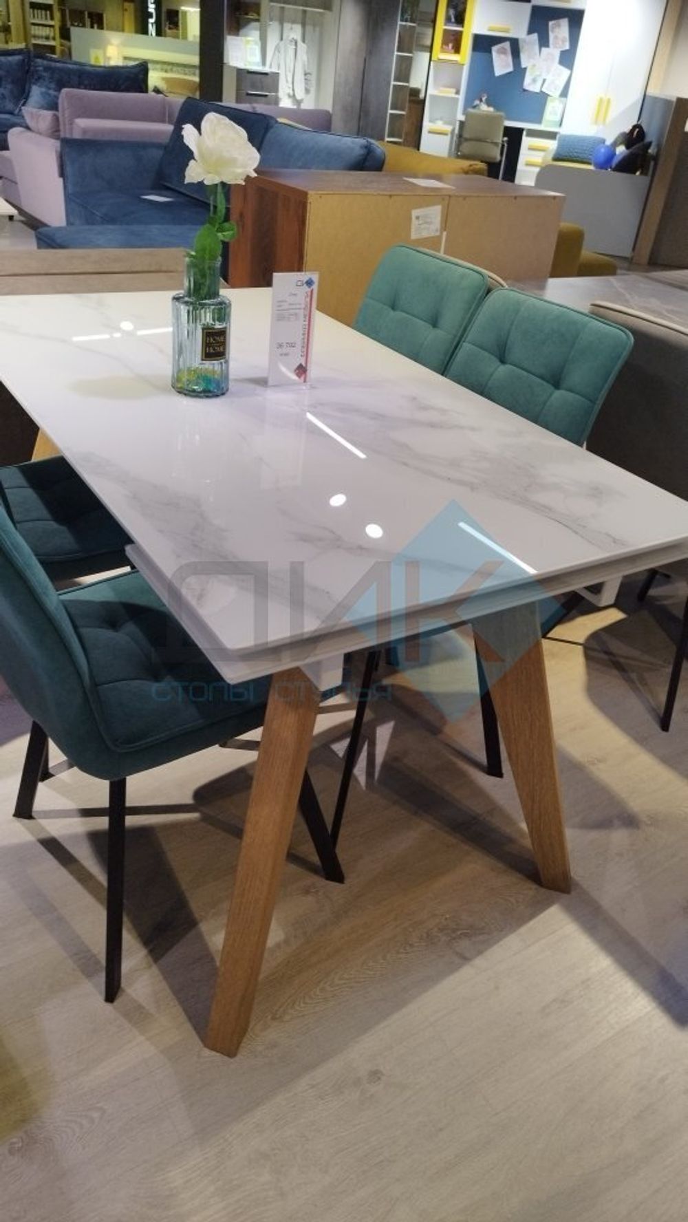 Стол DikLine SFL140 опоры дуб монтана