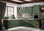 Модульная кухня "Квадро " 1800 Оливково-зеленый