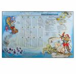 Коврик-подкладка настольный для письма (590х380 мм), с математическими правилами, ДПС, 2129.МТ