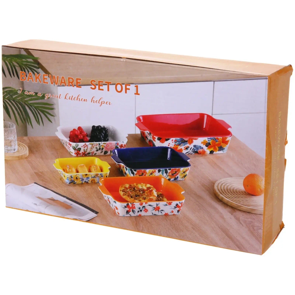 Форма керамическая для запекания «Пионы» 1,8л 30,5*18*5,5см