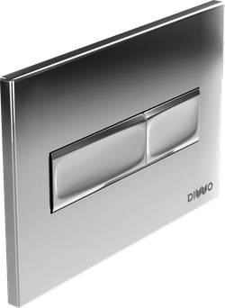 Кнопка смыва для унитаза DIWO 7322 пластик, цвет глянцевый хром