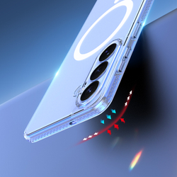 Усиленный прозрачный чехол с MagSafe для Samsung Galaxy S26+ Плюс, серия Clin Mag Series от Dux Ducis