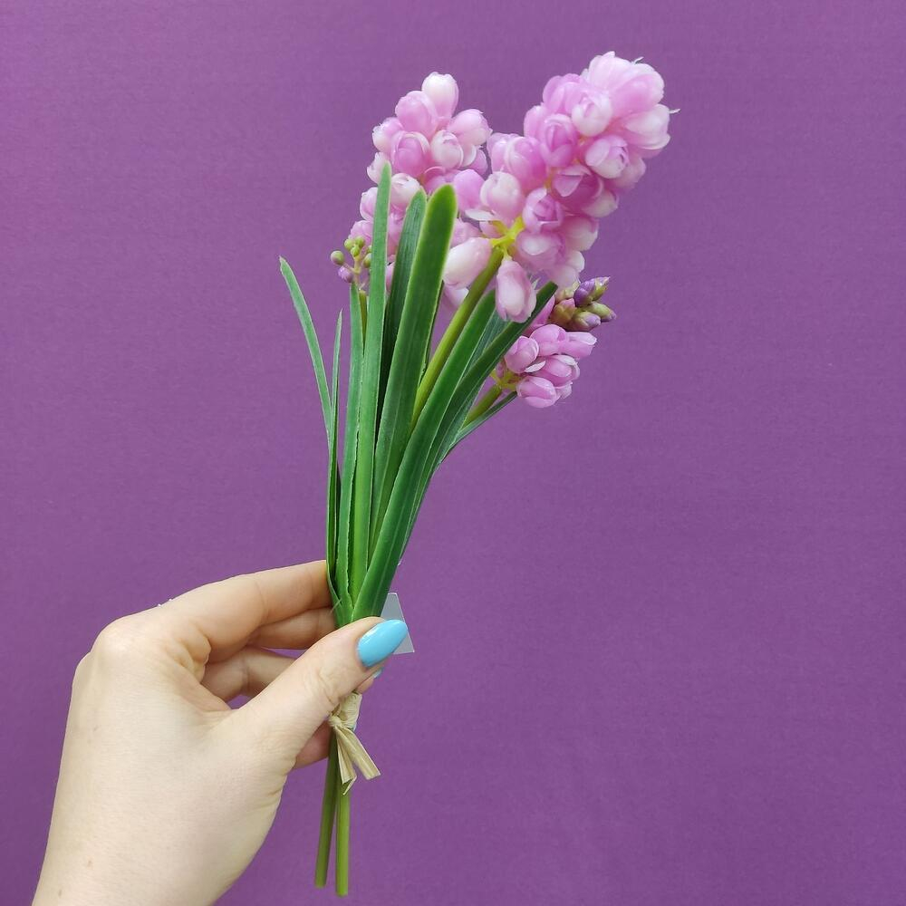 Мускари розовые. Латекс. Букет