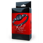 Черный кожаный кляп (Цвет: черный)