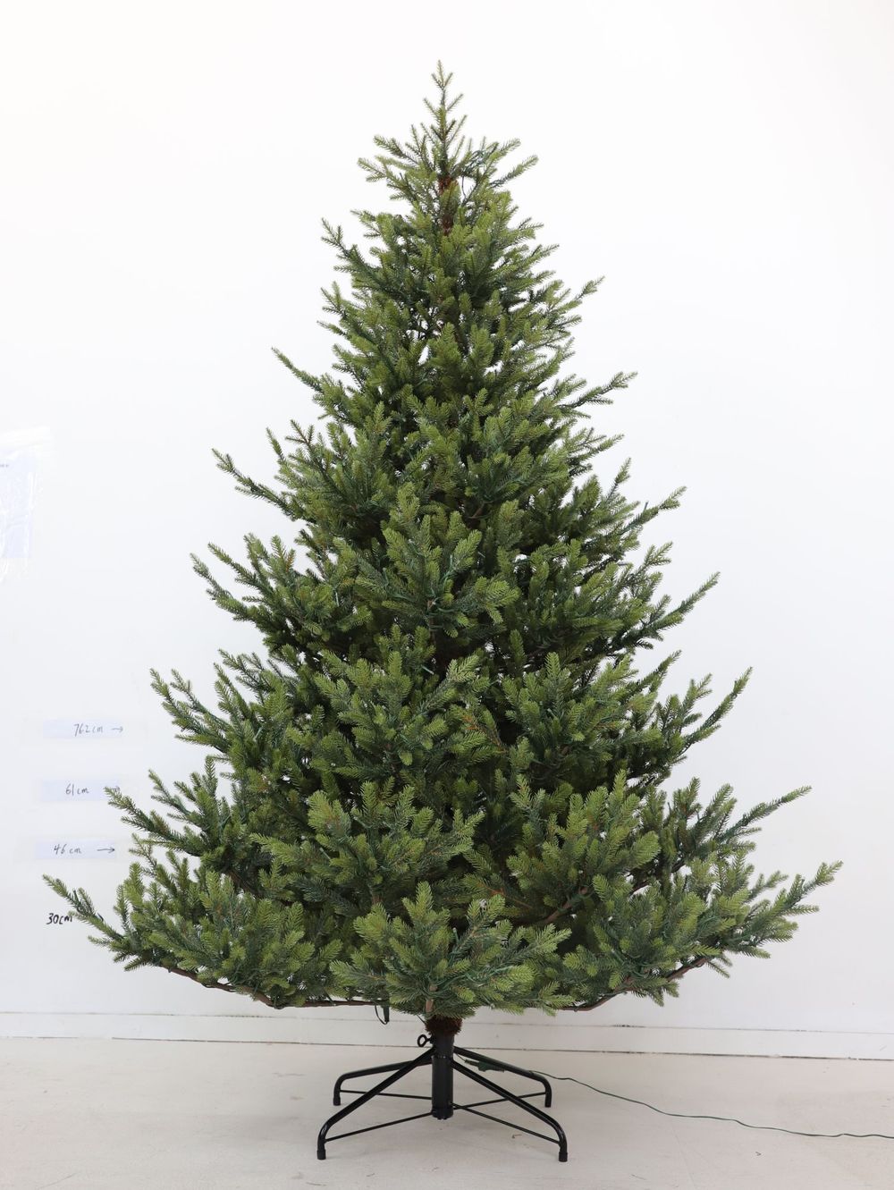 Елка с гирляндой встроенной «Eiffel» Эйфель (Литая хвоя) 240 см / 2,4 м