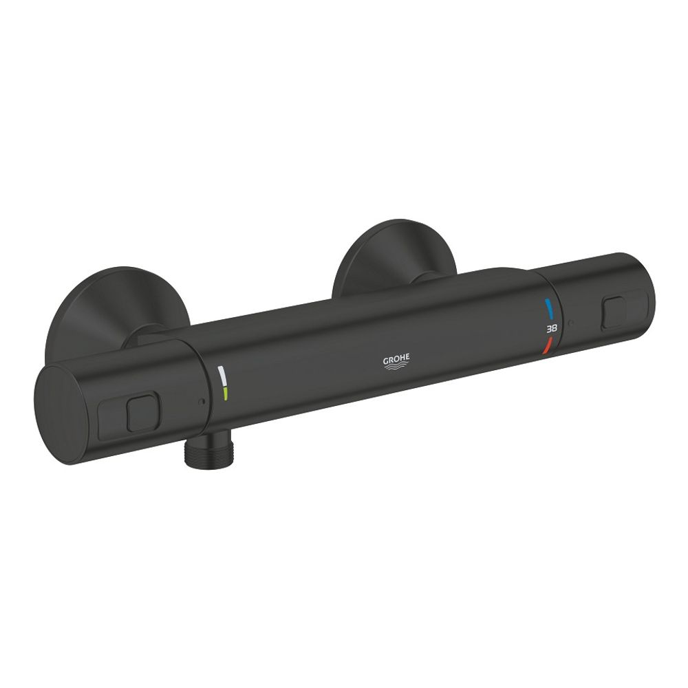 Сместель для душа GROHE Precision термостат, DN 15, черный матовый (345942430)