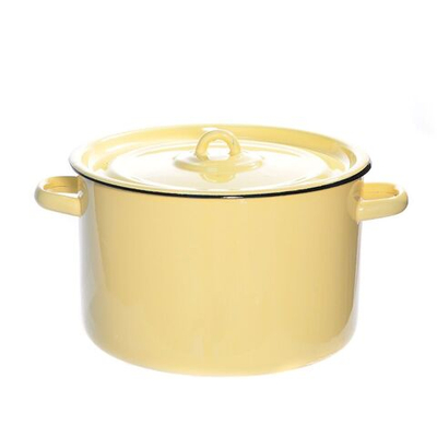 Кастрюля сталь, эмал, 7 л, с крыш, СтальЭмаль, 2с18, в асс, индукц