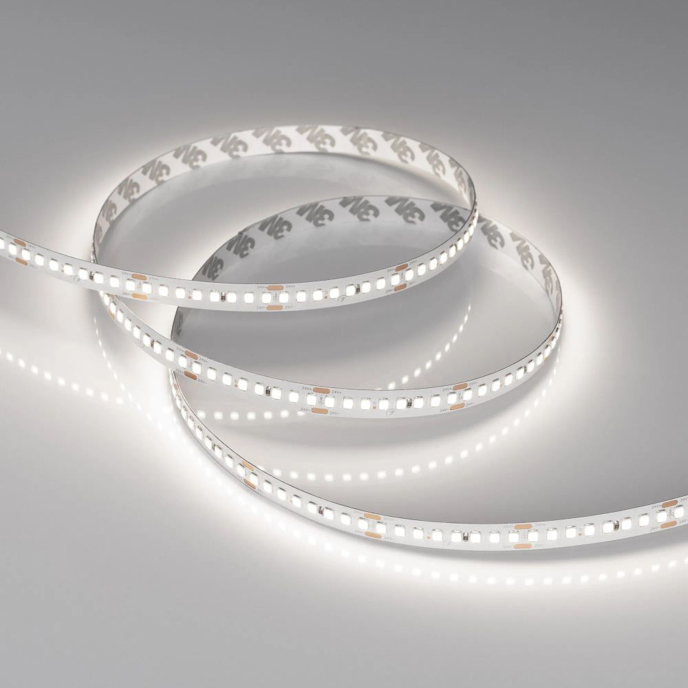 Светодиодная лента RT-A192-10mm 24V Day5000 (17.6 W/m, IP20, 2835, 5m) (Arlight, высок.эфф.150 лм/Вт) 038743