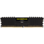 CORSAIR DDR4, 3200MHz 8GB 1x8GB Dimm, Unbuffered, Single Rank, 16-20-20-38, XMP 2.0, Vengeance LPX black Heatspreader, Black PCB, 1.35V