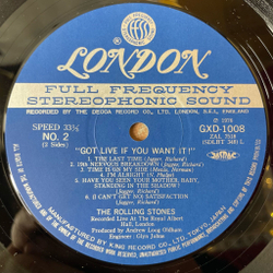 Винтажная виниловая пластинка LP The Rolling Stones Got Live If You Want It (Japan 1976) (No Obi) Lady Jane